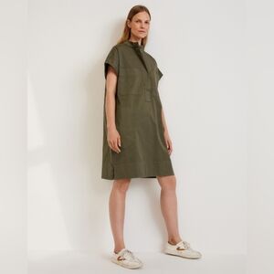 Everlane The Easy Workwear Organic Utility Dress Green / Size Large